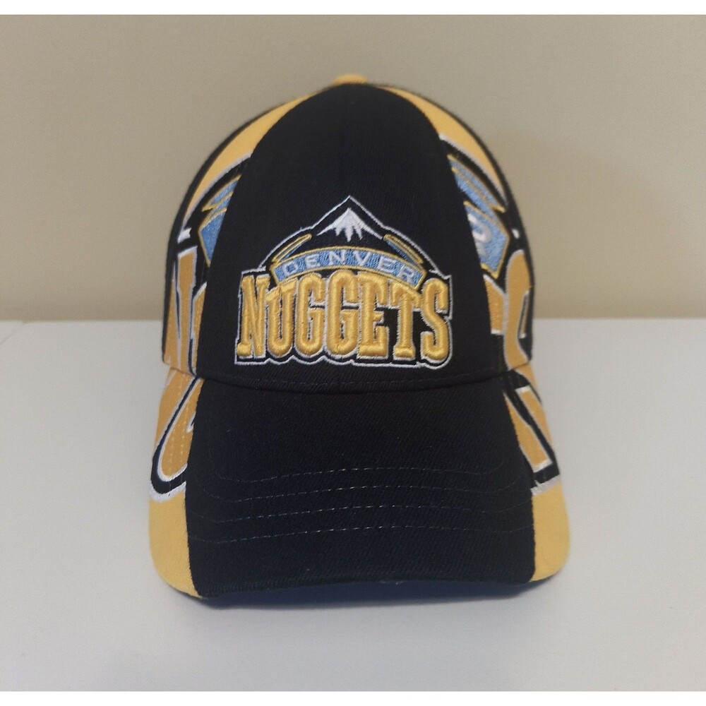 Vintage Denver Nuggets Authentic Zephyr Nba Cap Medium/Large Navy Blue/Yellow